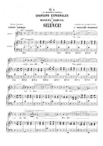 Chansons espagnoles 4. Silence